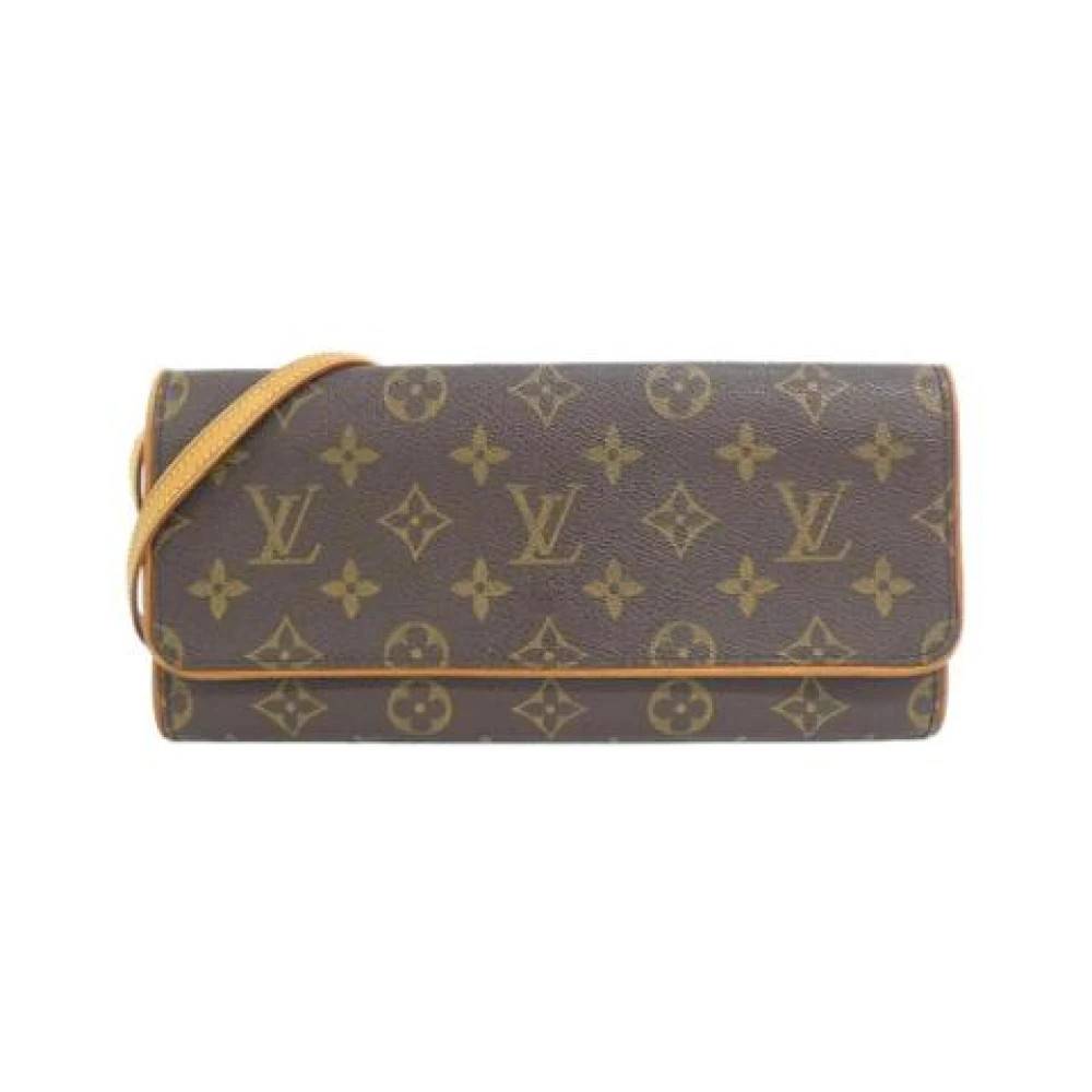 Louis Vuitton Vintage Pre-owned Pochette Skuldertaske - Vintage - Dame - Brun - ONE SIZE - Uld