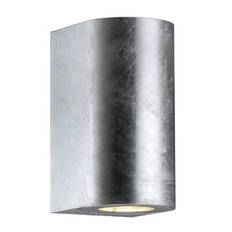 Nordlux Canto Maxi 2 udendørs væglampe, GU10, galvaniseret stål, inkl. Philips, 2700K, 380lm, ikke dæmpbar