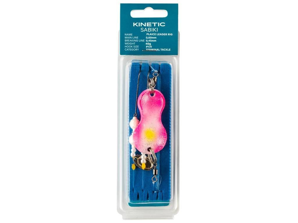 Kinetic Sabiki Plaice Leader Fladfiske forfang 1# Kinky Pinky 40g