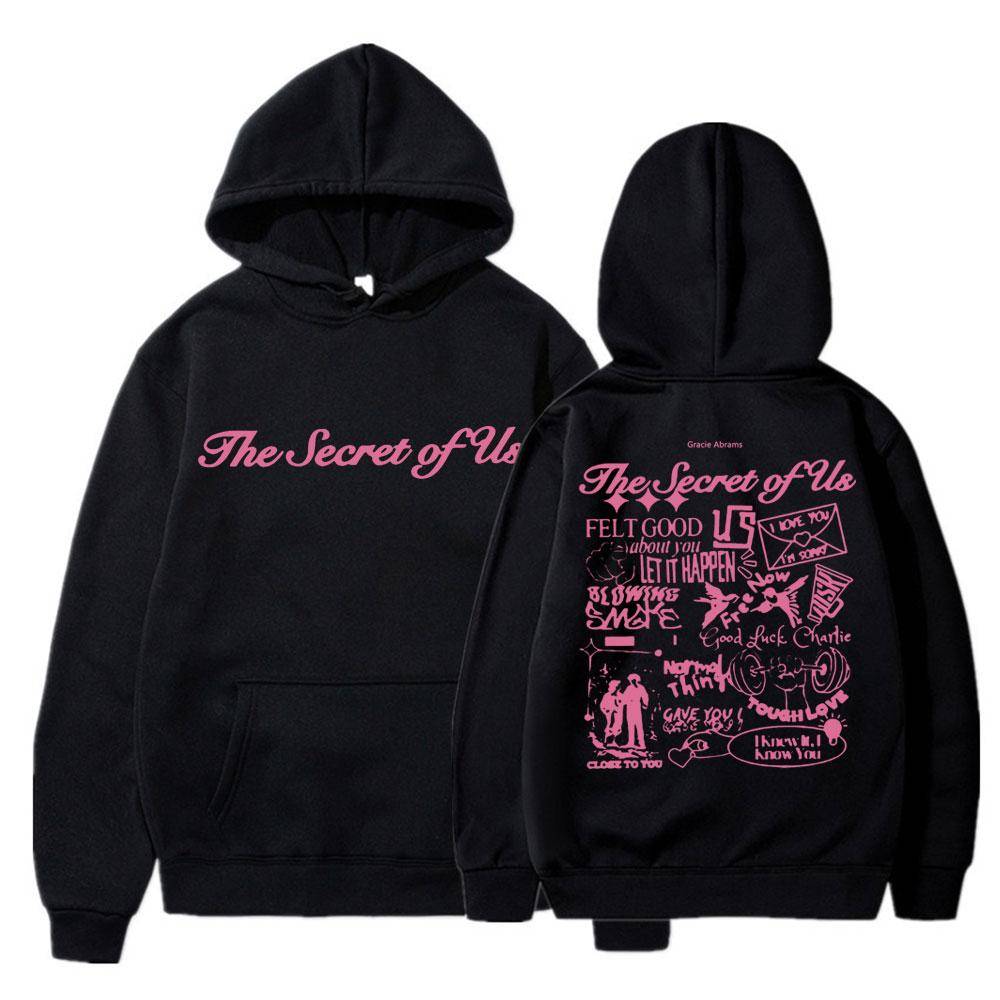 Gracie Abrams The Secret of Us Hoodie Män Kvinnor Mode Estetisk Harajuku Långärmad Vinter Oversized Y2k Träningsdräkt Fans Gåvor cm beige