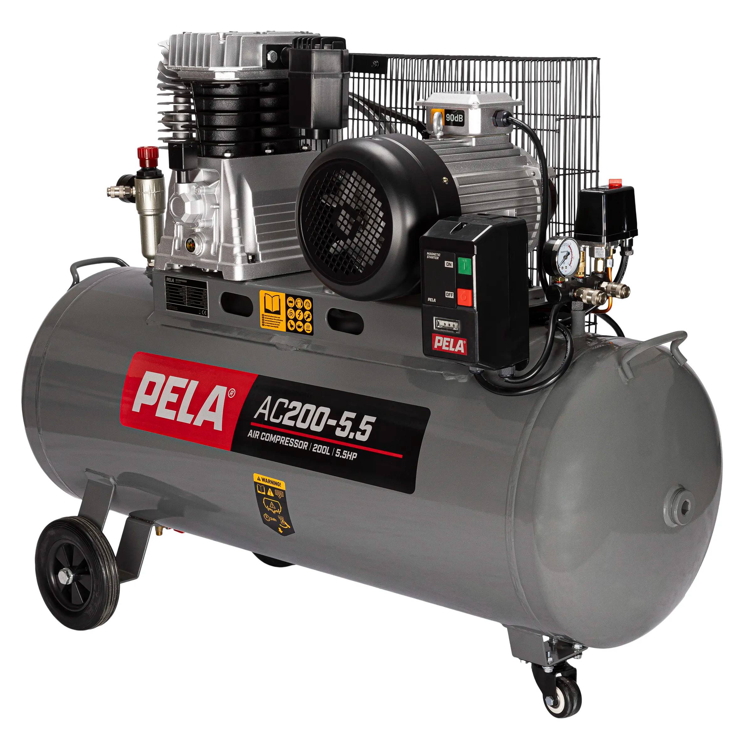 PELA Kompressor, 5,5 hk, 200 l