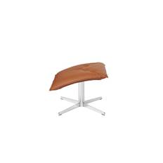 Skipper Funiture Wave skammel - Sort Krom / Cognac(som vist)