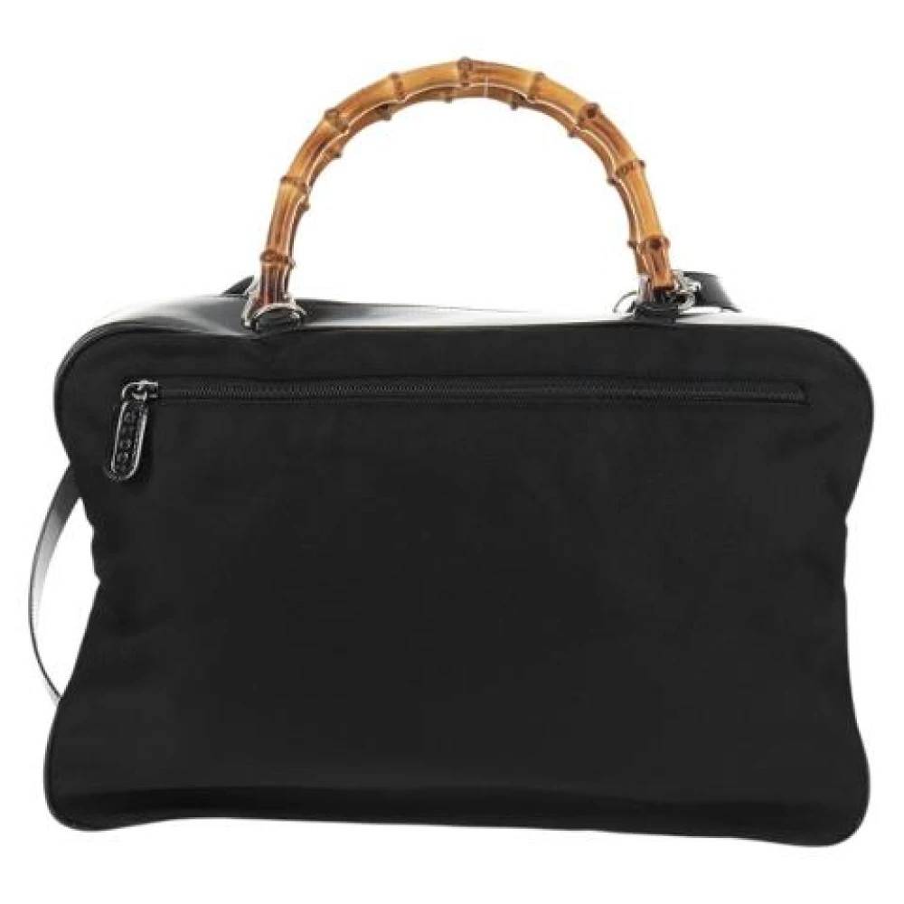 Gucci Vintage Pre-owned Nylon Håndtaske - Vintage - Dame - Sort - ONE SIZE - Nylon