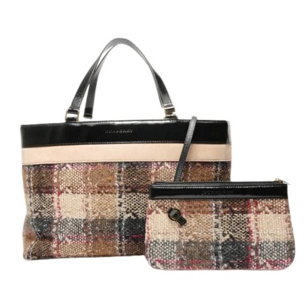 Burberry Vintage - Pre-owned Vintage Tote Bag Vintage - Dam - ONE Size - Tweed