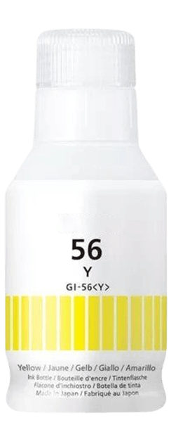 4432C001 Canon GI-56Y gul Printerpatron - 135 ml. - Kompatibel