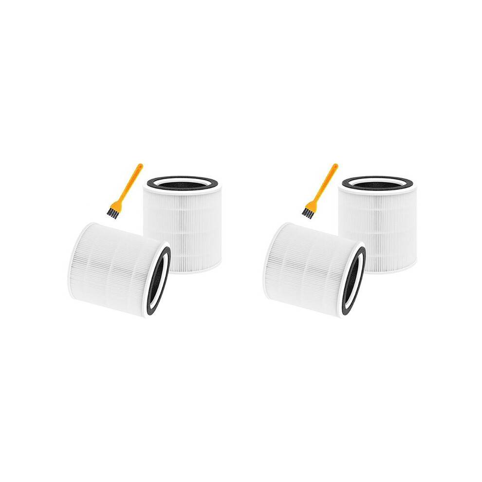 4X AP005 Replacement Filters for TT-AP005 Air Purifier, H13 True HEPA and Activated Carbon Filter Accessories