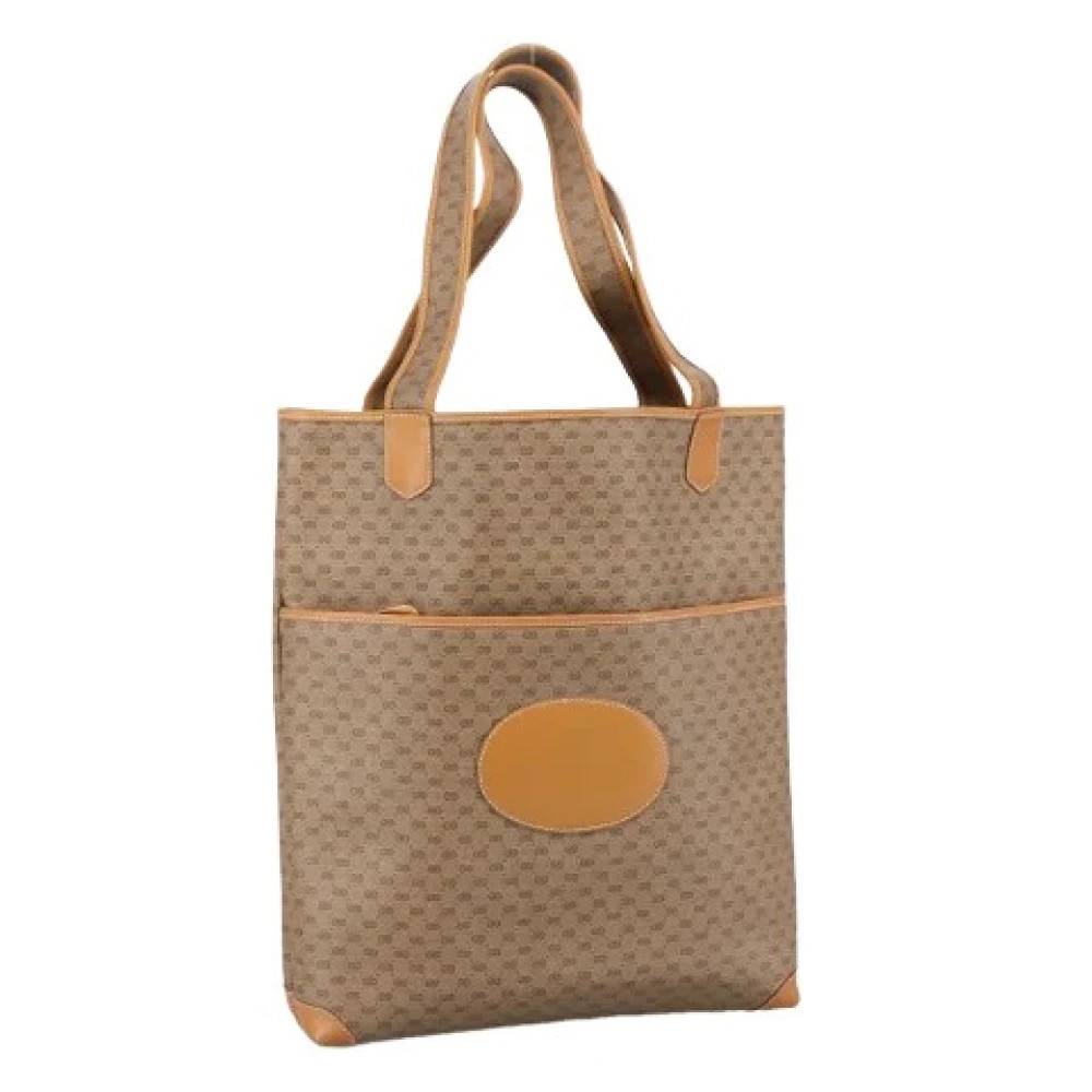Gucci Vintage Pre-owned Vintage Micro Small GG Canvas Tote Bag - Vintage - Dame - Brun - ONE SIZE - Uld