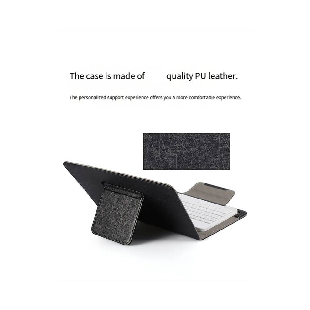 Wireless Keyboard for Tablet PU Leather Case Stand Cover for Pad 10 Inch for IOS Android Windows