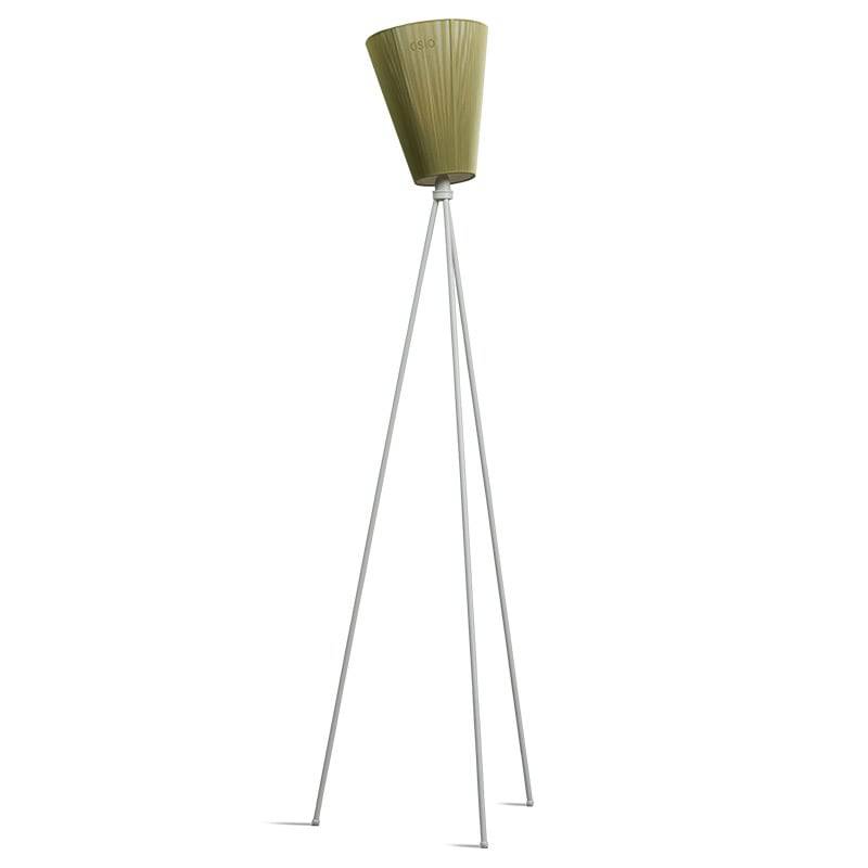 Northern Oslo Wood Golvlampa ljus grått stativ