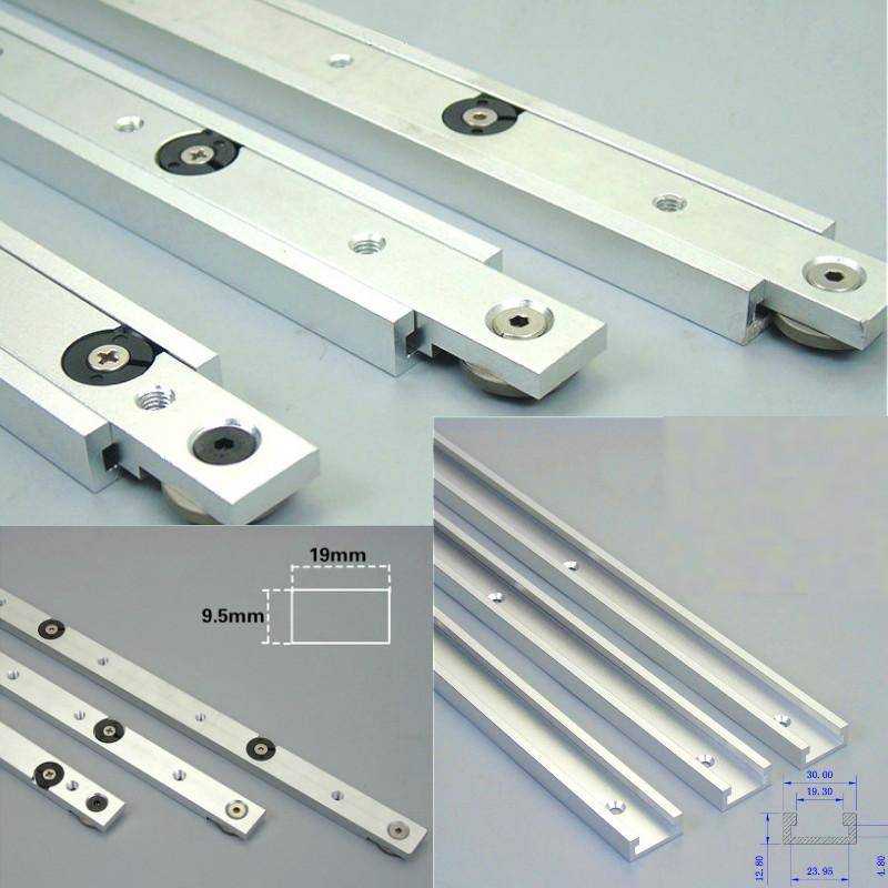 Aluminium T-spår & Geringsskena - 300mm geringsstång