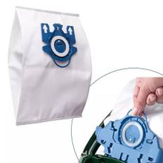 8-pack utbytesvakuumpåsar Effektiv dammfiltrering Kompatibel med Miele/Fjn/GN Hyclean 3D 8 Pack blå/vit
