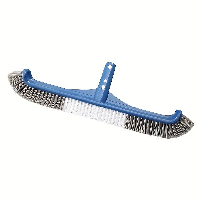 TEMU Pool Brush, Nylon Bristles Curved Pool Brush Head With Ez Clip, Used For Pool Walls, Floors, Step Corners, Tile Brushes, Used For Cleaning Pools, Spas, Bathrooms