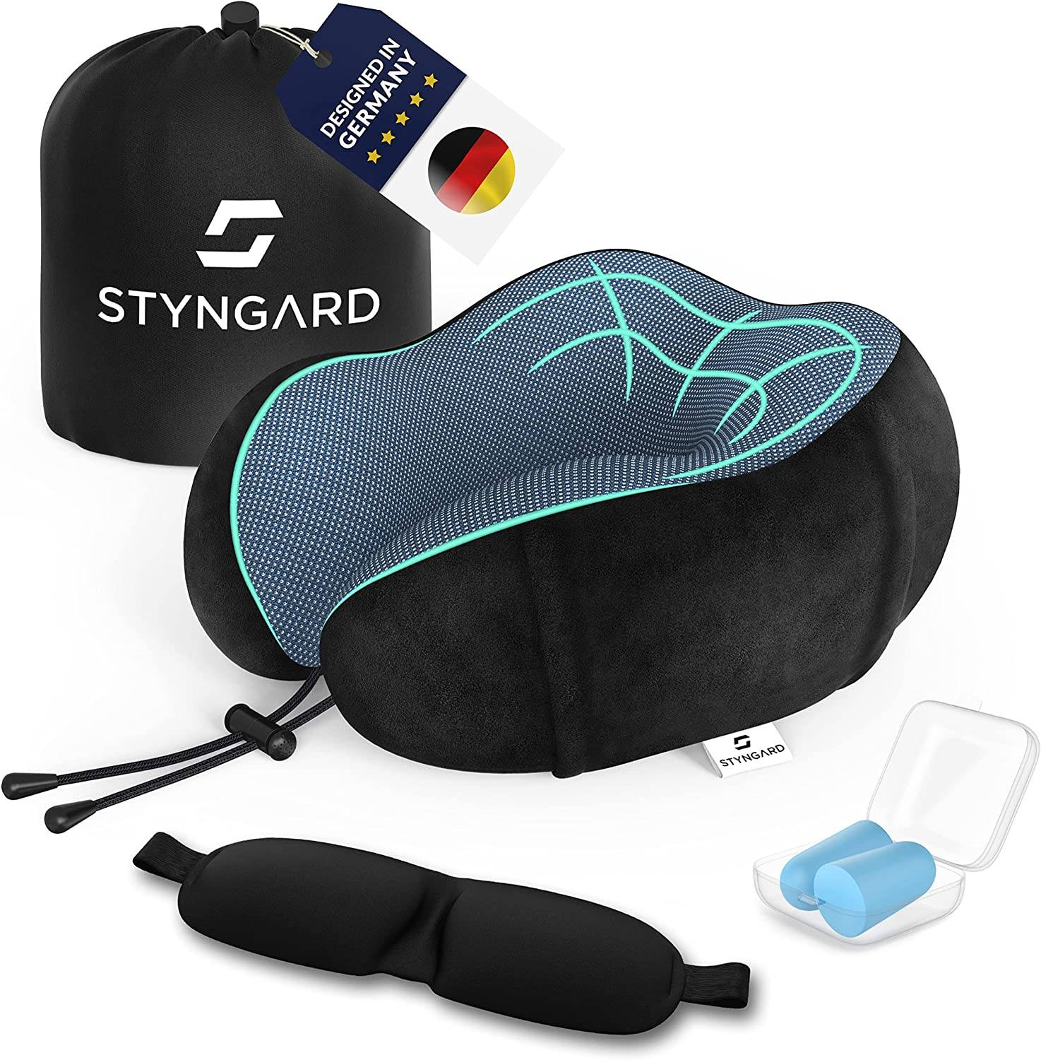 Nakkepude M/ Memory foam - STYNGARD Malmö Eksklusiv - Universal 1 stk