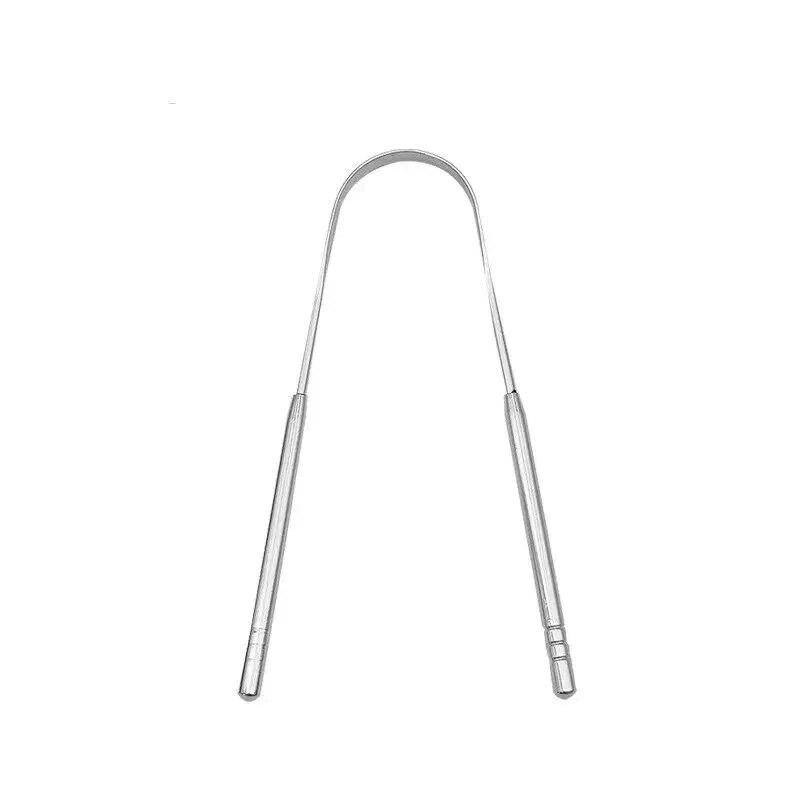 U Shape Tongue Scraper Stainless Steel Tongue Cleaner for Bad Breath Oral Care Tools Clean Mouth Fresh Breath