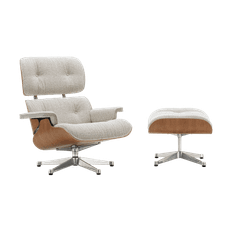 Vitra Eames Lounge Chair & Ottoman new dimensions Cream/sand-american cherry