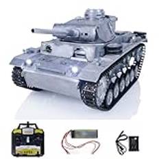 TOUCAN RC HOBBY Mato metall 1/16 RC stridsvagn 1223 tysk tank III BB skytte 360° rotation