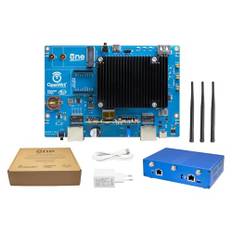 WayPonDEV Banana Pi OpenWrt One Router Board, Wireless Dual Band Netzwerk Router, 802.11ax ac WiFi 6 Gigabit Ethernet Router, Integriert 1x 2.5GbE WAN RJ45, Unterstützung AP, WPA,WPA2,WPA3