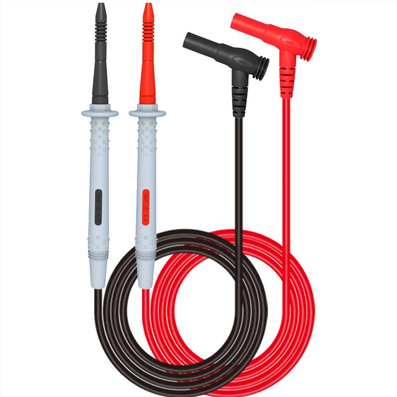 Cleqee P1506 Series Universal Multimeter Test Probe Leads Kit with Alligator Clip 4mm Banana Plug to Test Hook Clips Test Cable