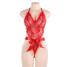 Floral Teddy With Wrist Restraints