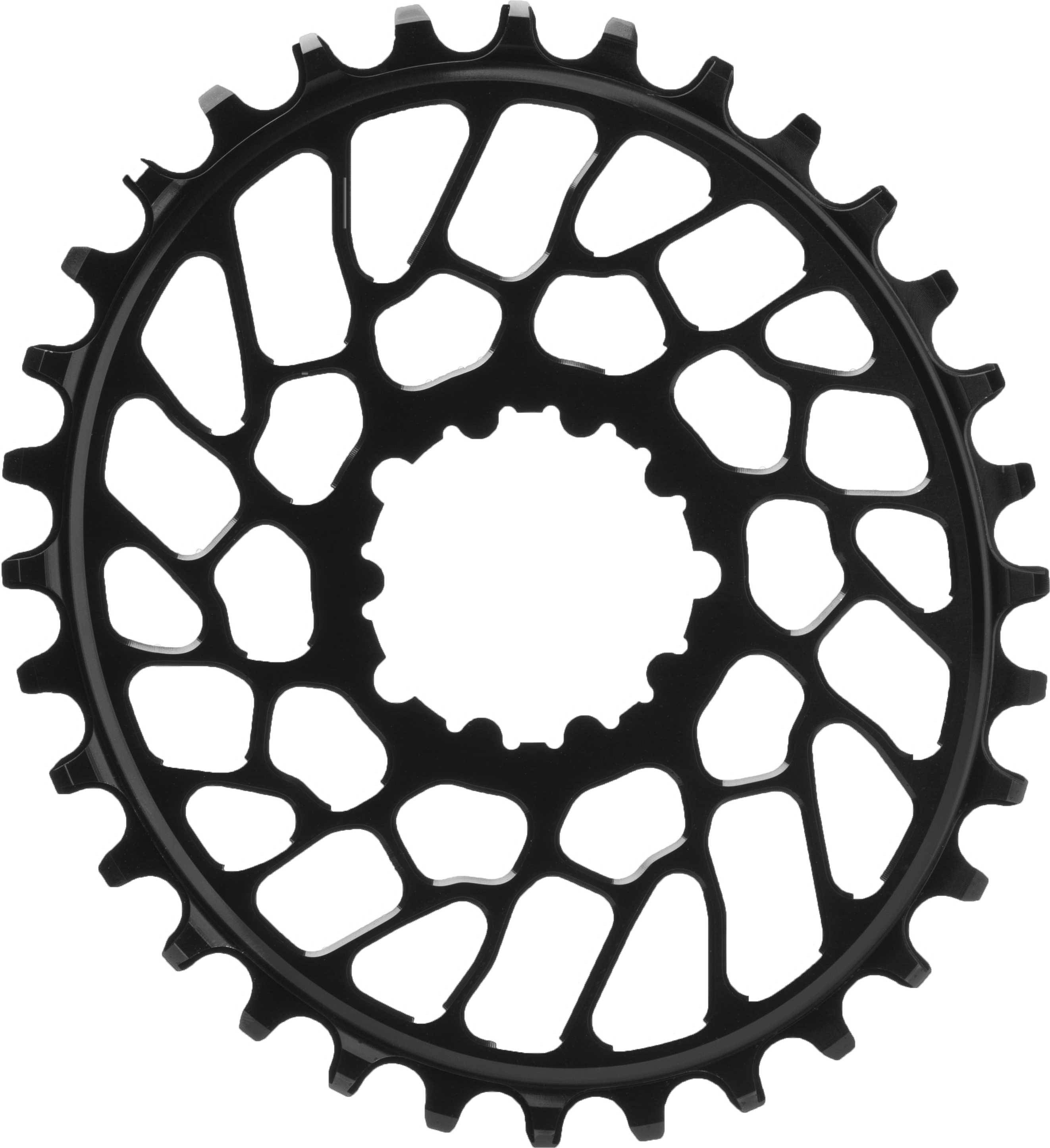 Drev AbsoluteBlack Oval SRAM BB30 direct mount 9-12 växlar 30T svart