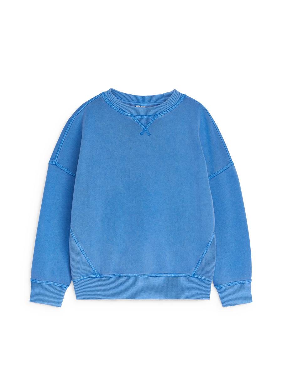 ARKET Sweatshirt I Bomull Med Lös Passform -Blå, 134/140
