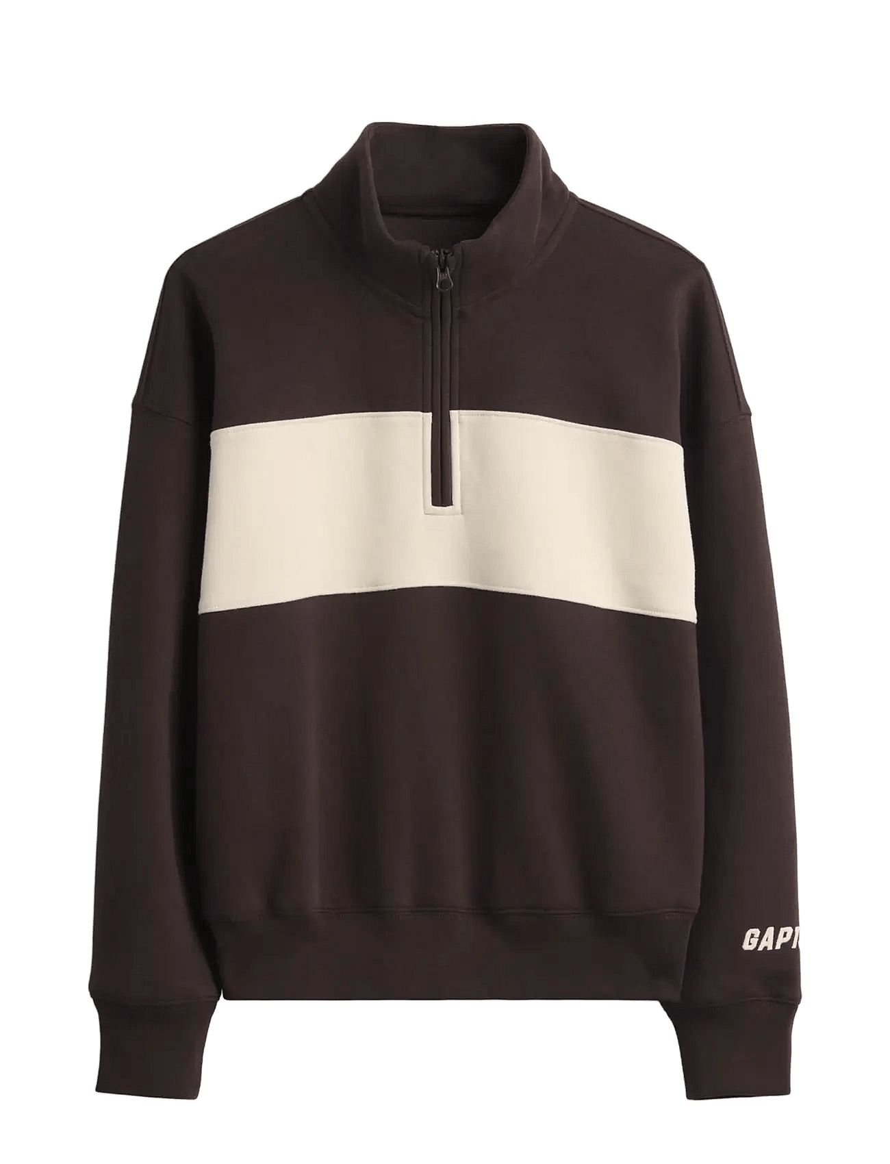 GAP Fleece Quarter-Zip Sweatshirt From The Gap Collection | Brown | 104/110