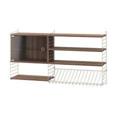 Living S Reol - Sort/Eg - String Furniture