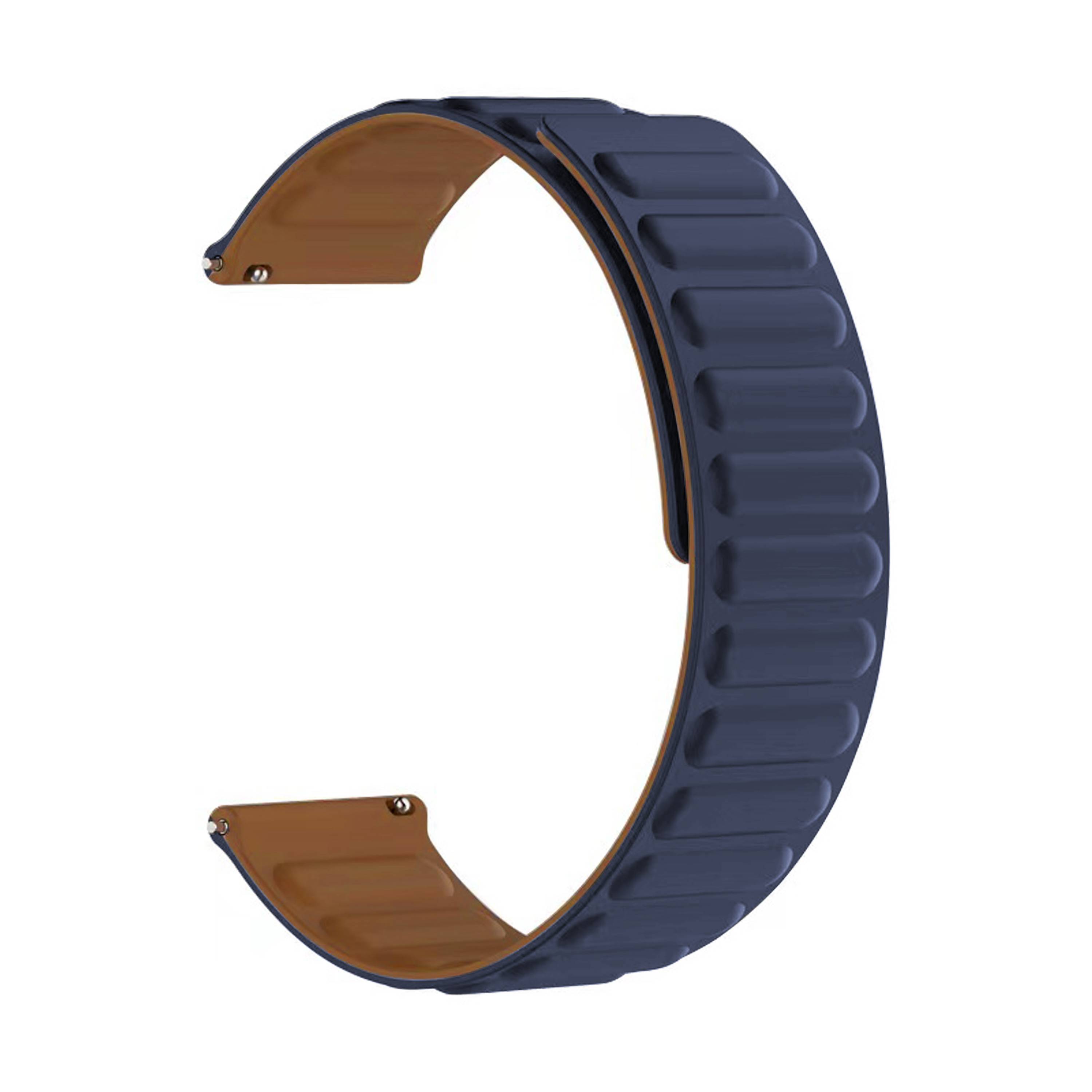 Magnetisk Silikonearmbånd Samsung Galaxy Watch 6 Classic 43mm mørkeblå