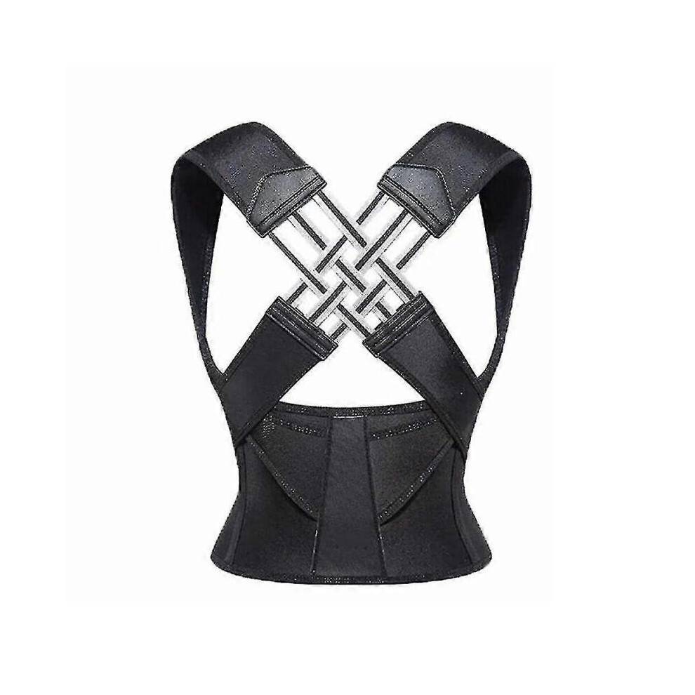 (XXL) Adjustable Back Posture Corrector Belt Women Men Prevent Slouching Relieve Pain Posture Corrector