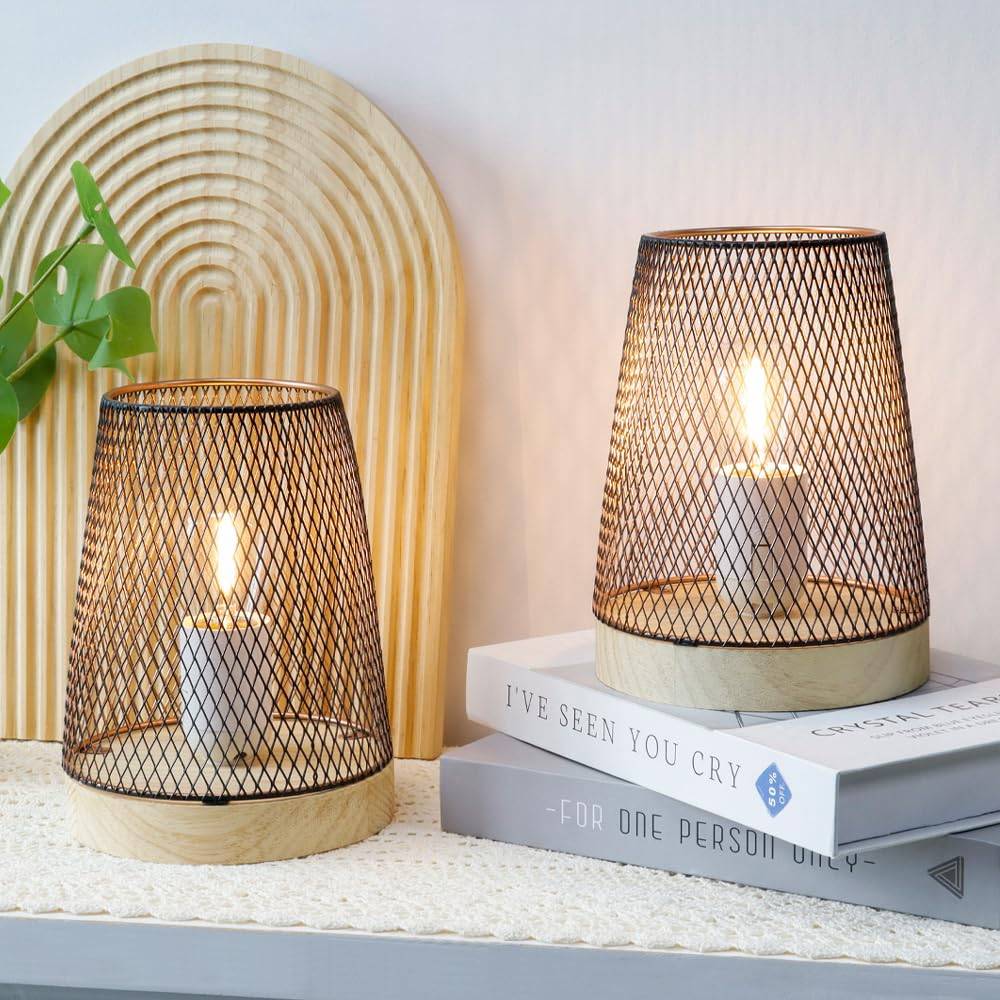 JHY DESIGN Stylish Battery-Operated Table Lamp with LED Bulbs, Perfect for Indoor and Outdoor Decor, Parties, and Events