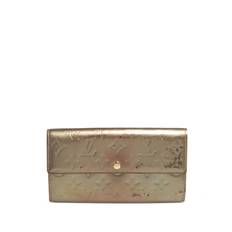 Louis Vuitton Pre-Owned - Sarah plånbok - dam - lackskinn - one size - Guldfärgad