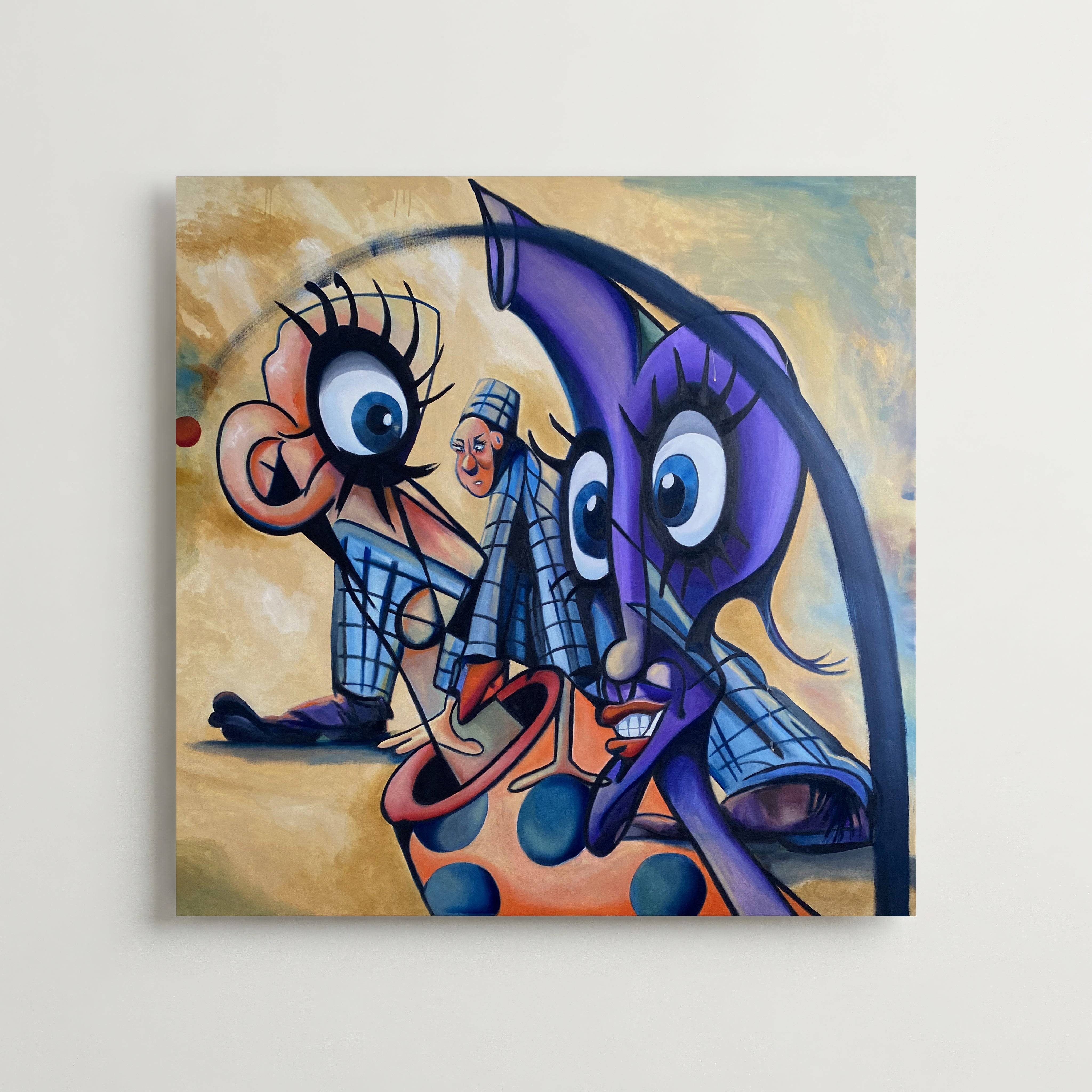 Eyes On The Ball - Tony Nilsson - Premium Canvas 70x70 cm
