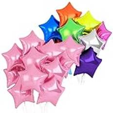 Star Balloons Foil, Star Shape Balloons, Star Birthday Balloons, Star Balloons, Helium Star Balloons, Stunning Star-shaped Design Easy to Inflate and Use for Birthday Party Baby Shower Party