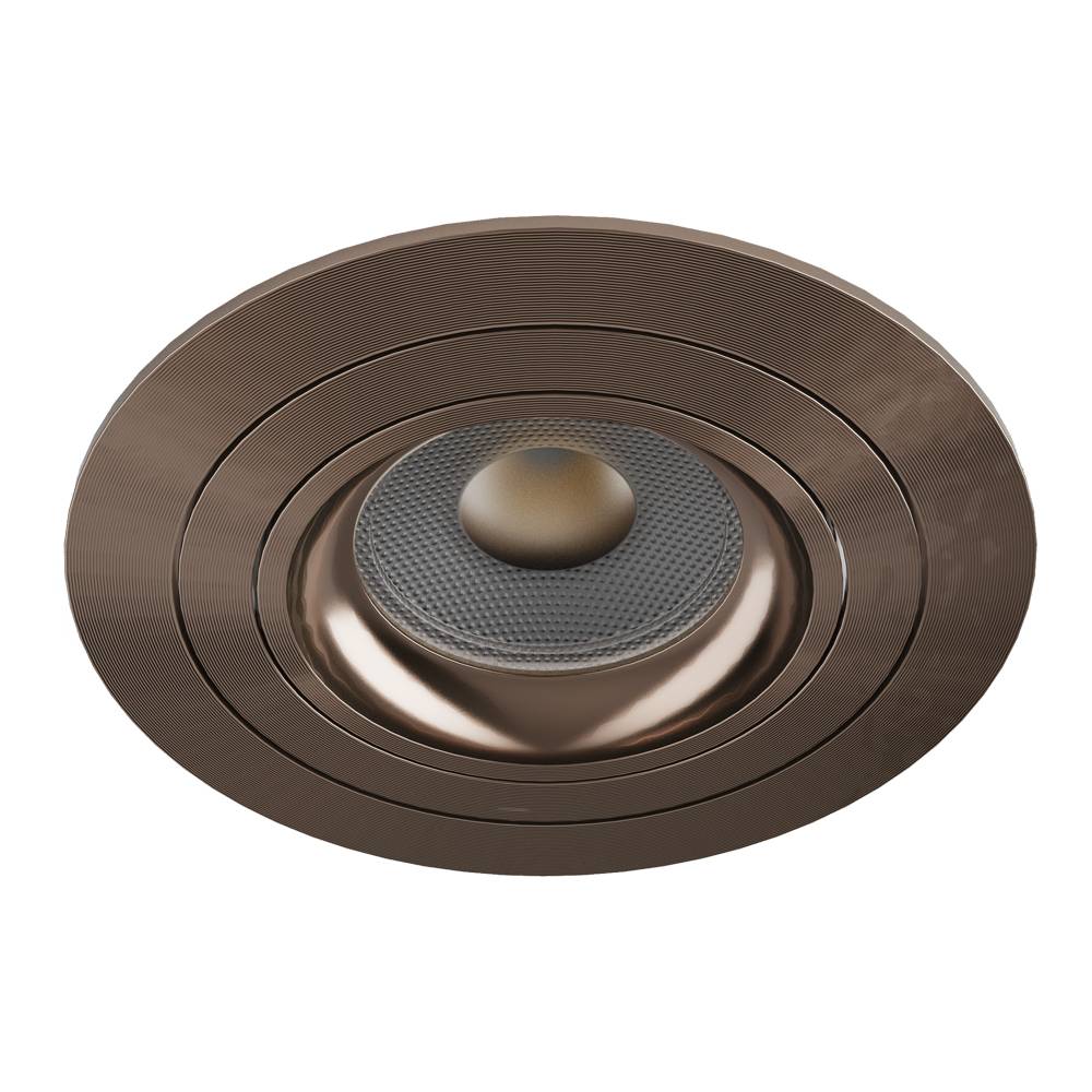 Noxion Forsænket Spot Logic MR16 Vipbar Skinnende Bronze | 92mm - Udsnit 80mm - IP20 - Inkl. GU10 Sokkel