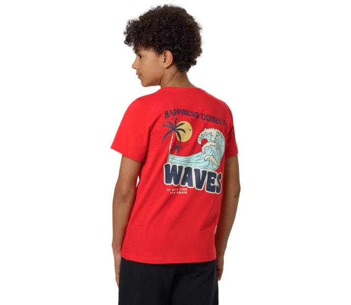 Milo JR t-shirt, RED, Barn, 170