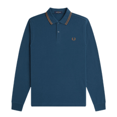 Fred Perry LS TWIN TIPPED FP SHIRT STONE - M