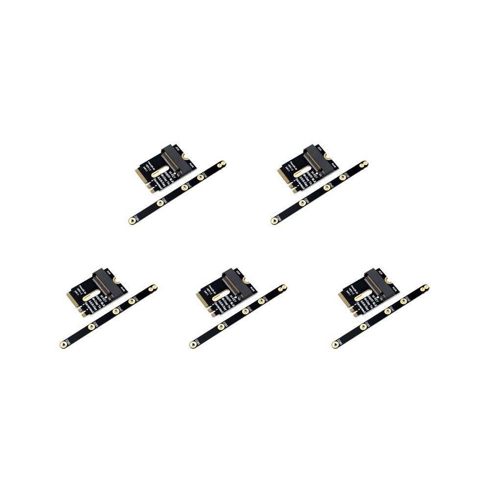 5X PCIE 4.0 M.2 NVME Adapter SSD PCIE Adapter Installation for 2230 2242 2260 2280 M2 NVME SSD Riser Card