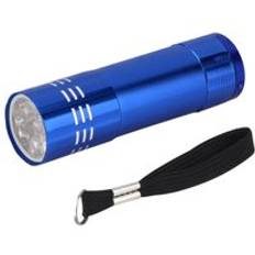Super mini aluminium uv ultraviolett 9 led ficklampa blacklight ficklampa lampa - Blå