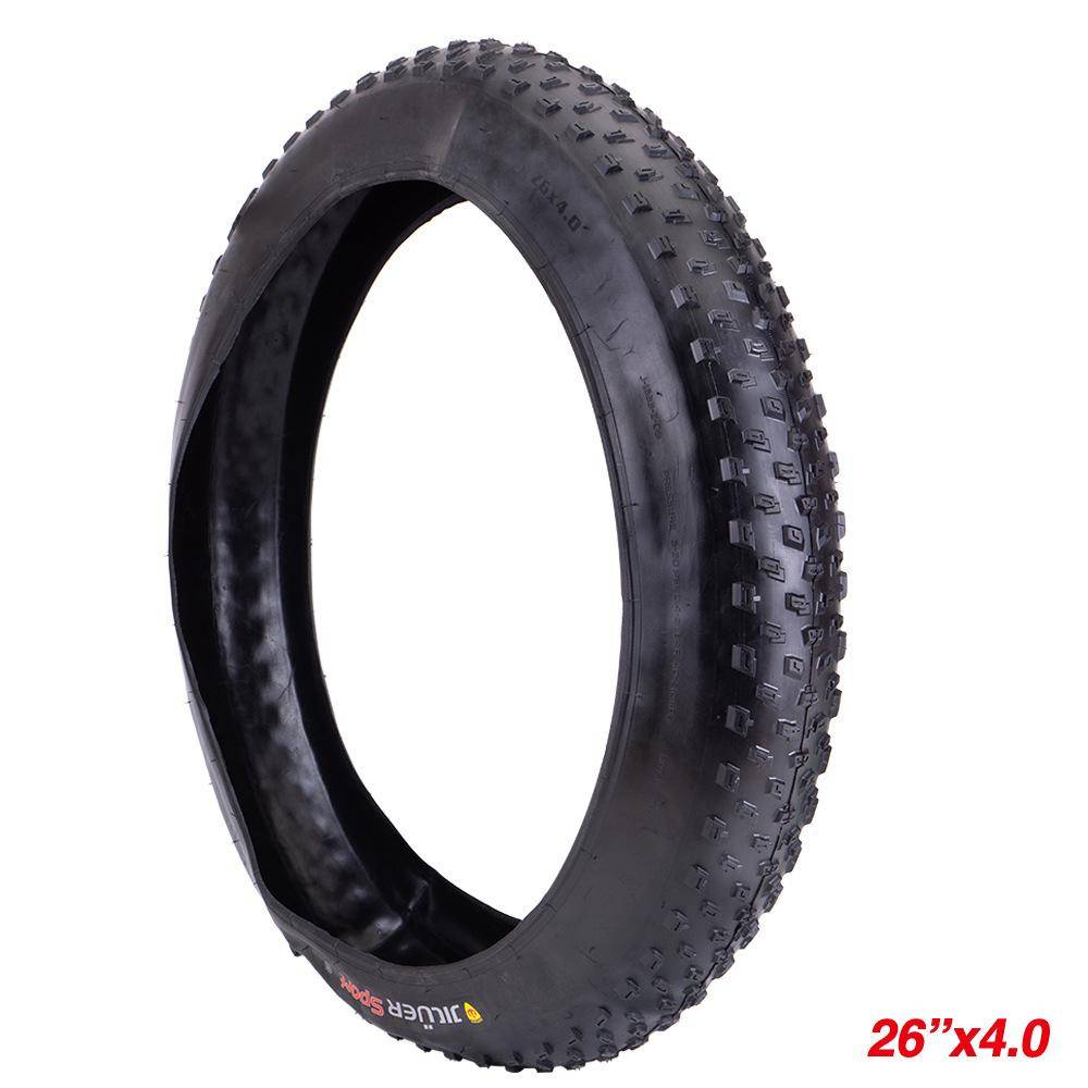 26 x 4,0 tum Fat Bike Tire Gummi Bike Vikbara däck Snow Beach Cykelbytesdäck svart