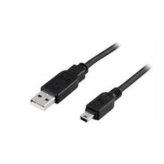 Deltaco - USB 2.0 High Speed kabel (USB-A / USB Mini-B, 5-pin) (Han-Han) (Sort) - 1,0 m