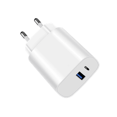 20W Adapter med USB og USB-C