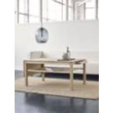 Haslev Klassik 4C Klapbord m. Skuffe 75x110 cm - Hvidolieret Eg