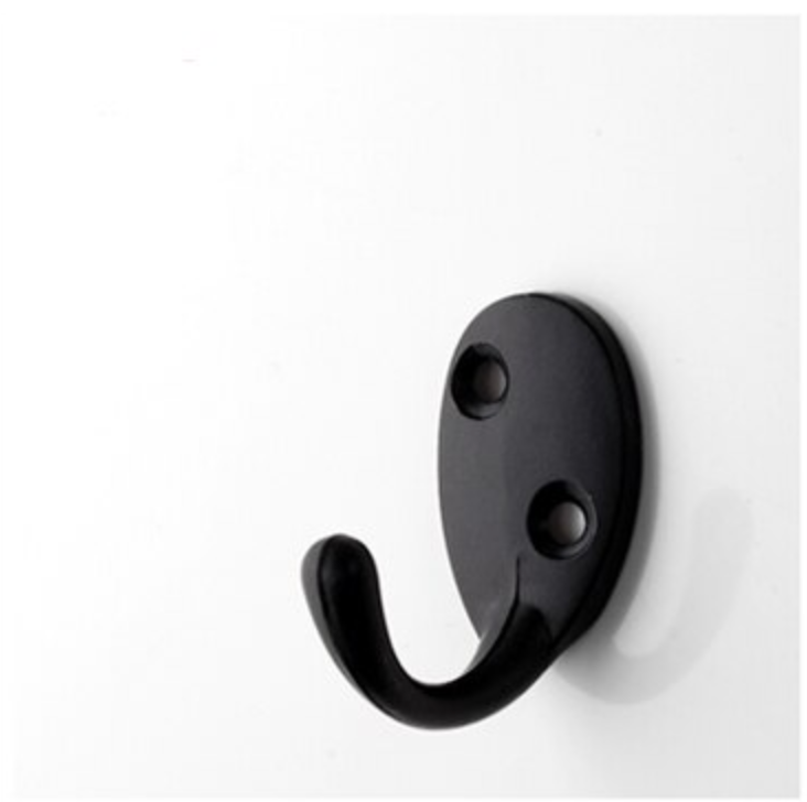 Metallkrok "Kilta" Svart - matt svart