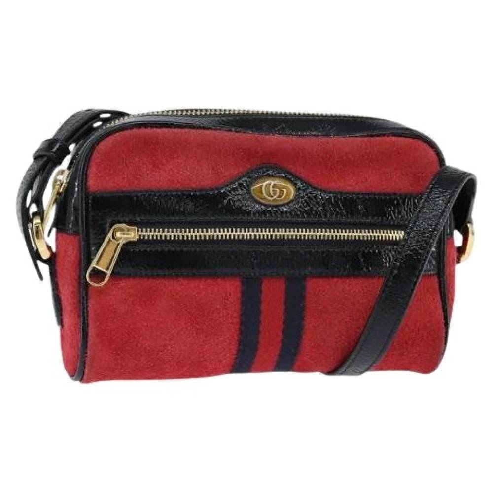 Gucci Vintage Pre-owned Ruskind Crossbodytaske - Vintage - Dame - Rød - ONE SIZE - Tyl