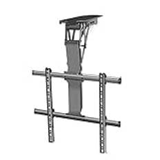 TV bracket TV-väggfäste Justerbart tak TV-fäste, teleskopisk elektrisk TV-hiss med automatisk lyftning, 0-85° nedfällbar, passar 32-70 tums TV-apparater, lastning 110 pund TV stand