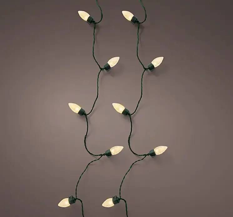 Lyskæde, vintage twinkle, L19,8 m, LED, 8 funktioner.
