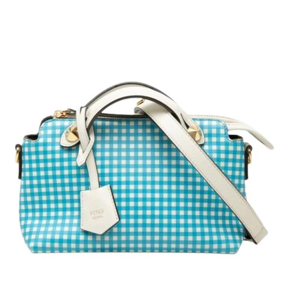 Fendi Vintage Pre-owned By The Way Satchel - Vintage - Dame - Blå - ONE SIZE - Uld