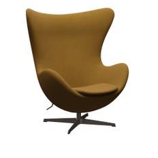 Fritz Hansen - 3316 Ägget, Re-wool 0448 Brown bronze - Fåtöljer - Arne Jacobsen - Metall/Skum