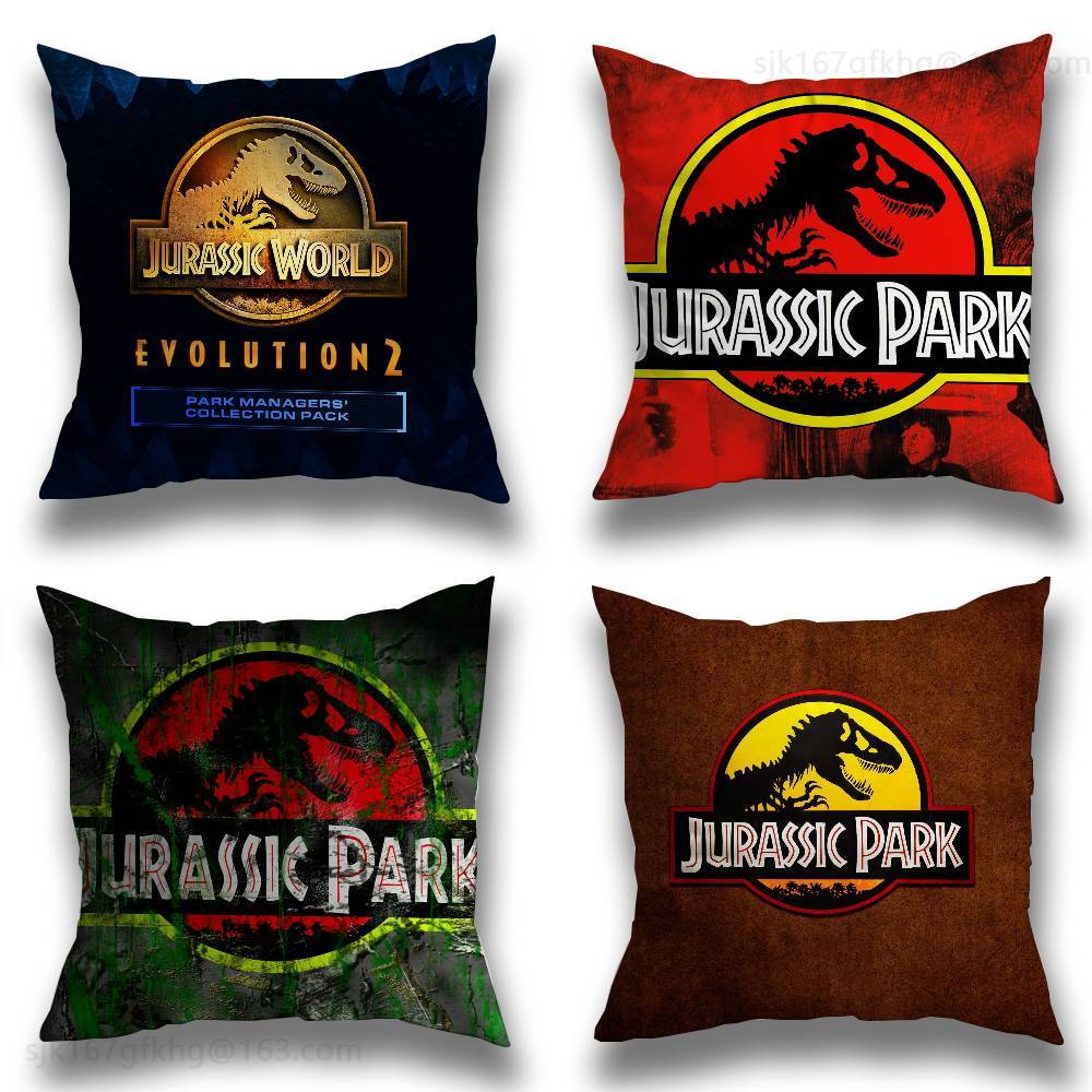 J-Jurassic Park Örngott Örngott Vardagsrum Soffkudde Kuddfodral Lämpligt för Hem Sovrum Rumsinredning