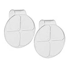 Cankypu 2-pack Paint Tray Paletter Plast Paint Palette for Kids Makeup Palette Paint Palette Nagelpalett Handhållen för blandning av Foundation Ögonskugga Hudvård Cream Nail Poer